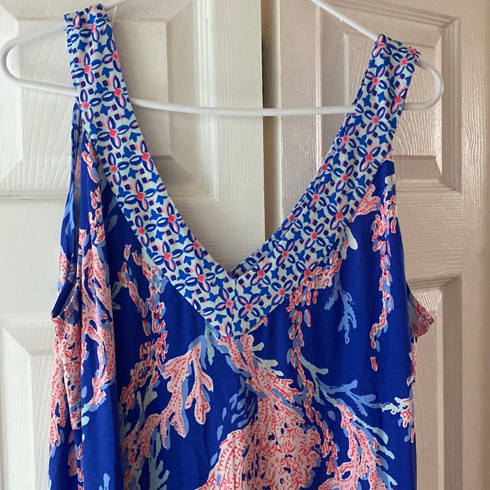 LILLY Pulitzer XL Madsen MIDI Dress I’m Borealis Blue - Picture 2 of 7